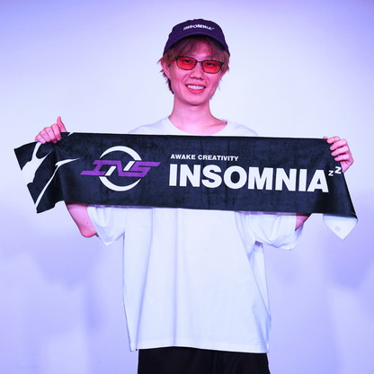 INSOMNIA マフラータオル Black